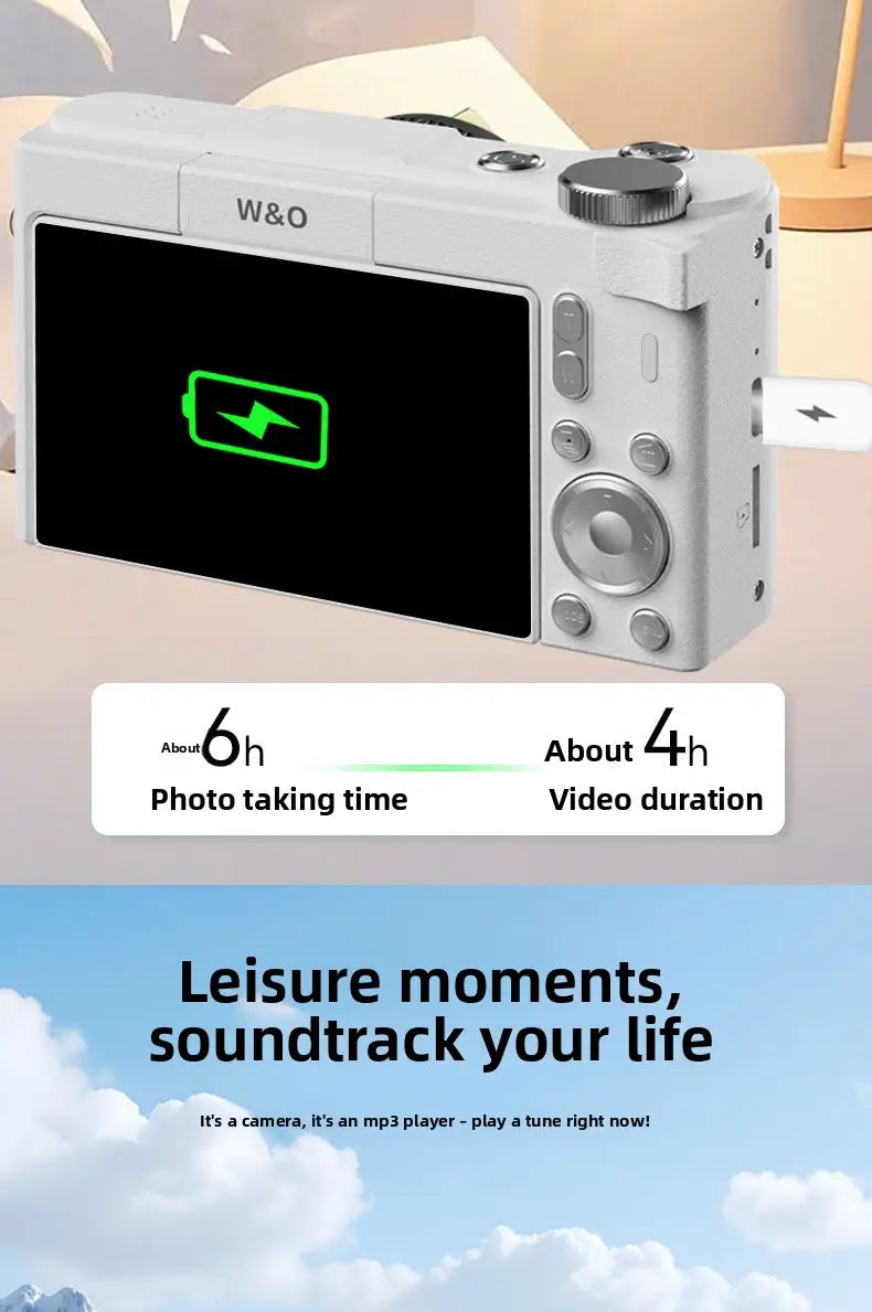 14MP Digital Camera with 3.0’’ Rotating Screen - HD Selfie Camera with 3x Zoom for Students & Travel