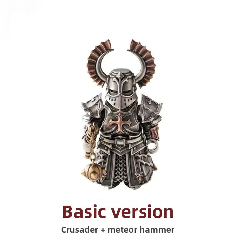 Chinese-Style Copper Mecha Figure Minimalist Desktop Sculpture & Collectible