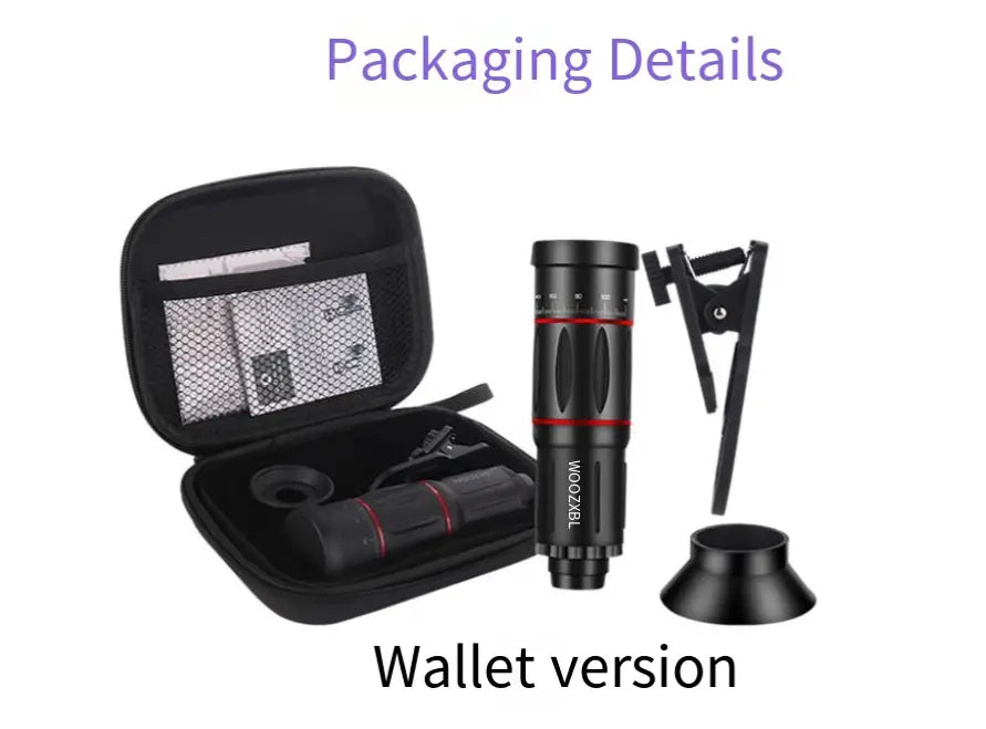 18x Zoom Smartphone Camera Lens - Universal Telephoto Clip-On Lens for Long-Distance Photography