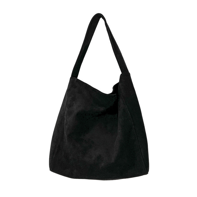 Retro Woolen Tote Bag Urban Simplicity Style for Daily Use