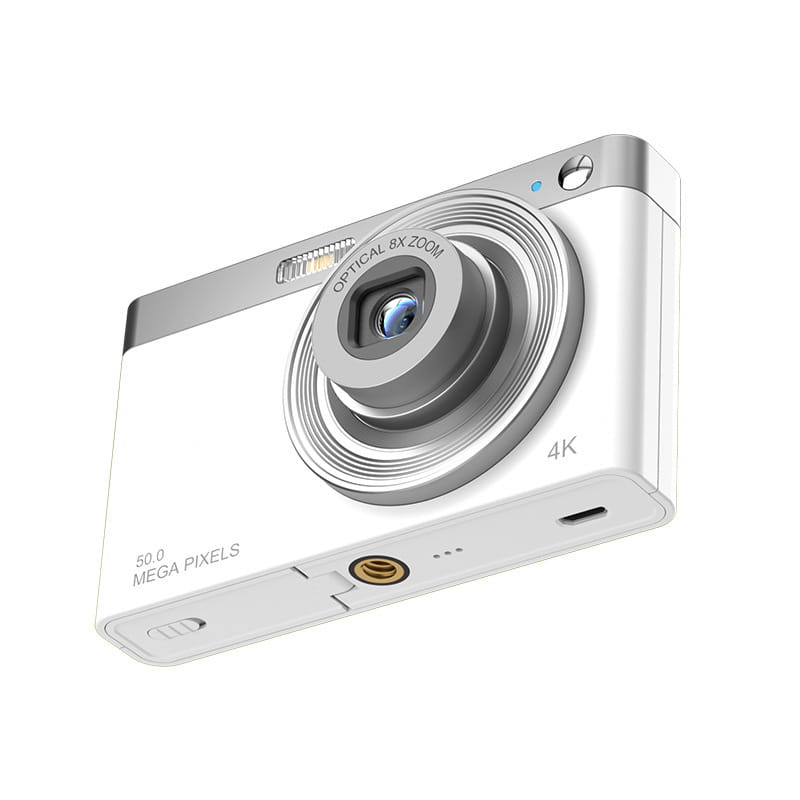 50MP Digital Camera with 2.8- HD Screen ? Compact CCD Camera with Anti-Shake SD Card Support