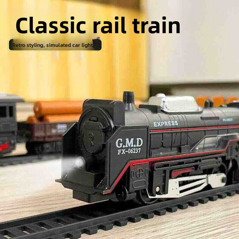 Electric Train Set with Realistic Movement and Track Layouts Battery or Rechargeable