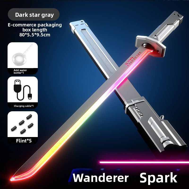 Spark Light Sword Toy Glowing LED Blade with Sound Effects for Kids & Teens