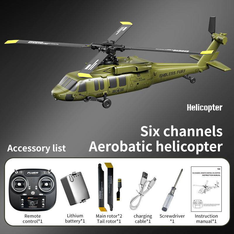 6-Channel Helicopter Drone with Brushless Motor, Optical Flow, and Obstacle Avoidance