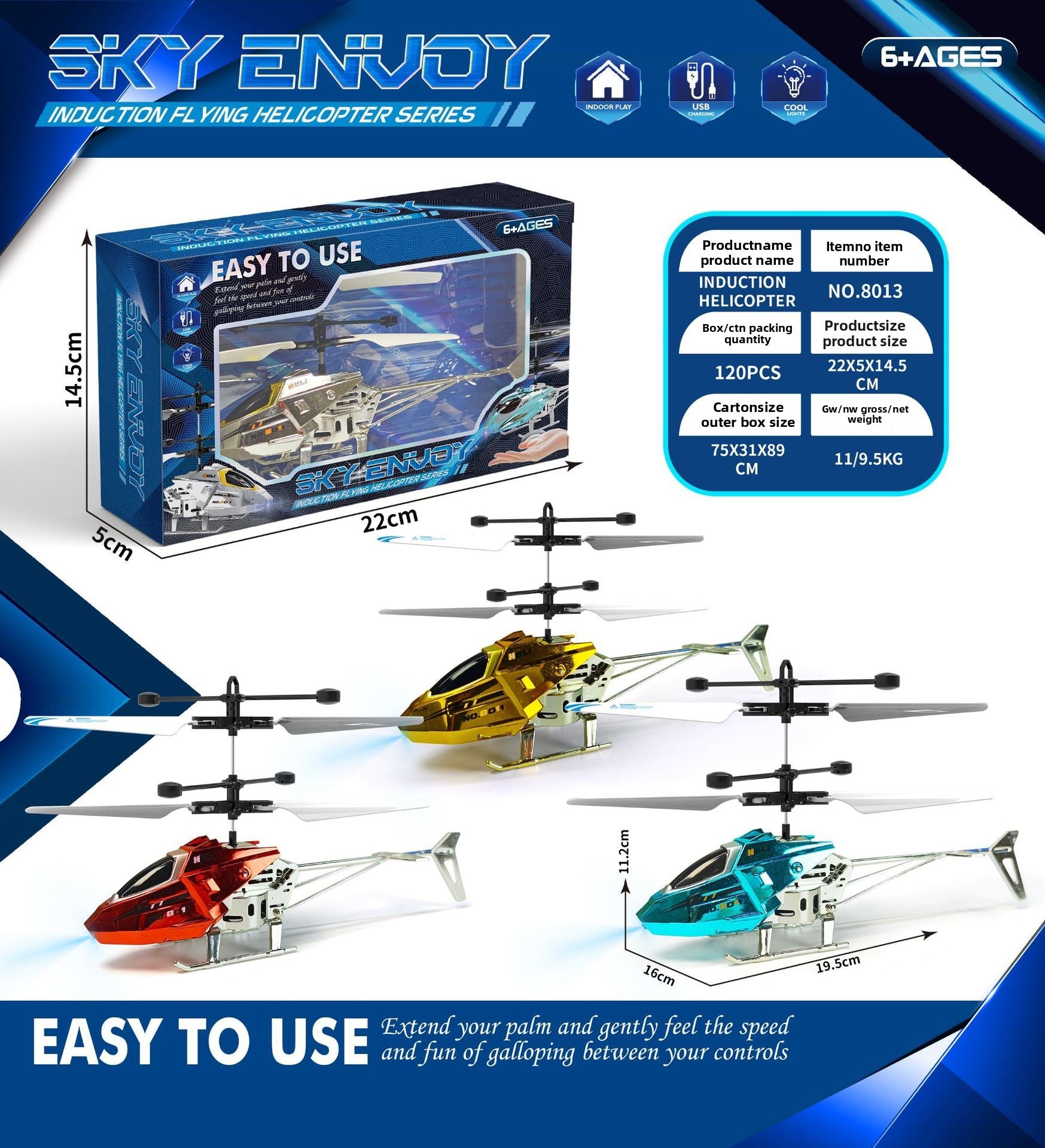 Hand Gesture Sensor RC Drone USB Rechargeable Remote Control Aircraft