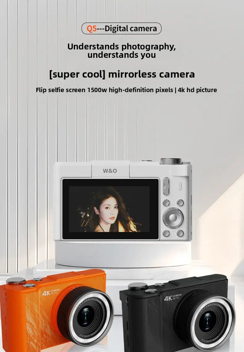 14MP Digital Camera with 3.0’’ Rotating Screen - HD Selfie Camera with 3x Zoom for Students & Travel