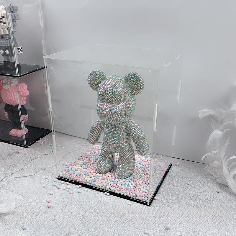 Crystal Clear Acrylic Display Box Dustproof Showcase for Toys, Models, and Collectibles