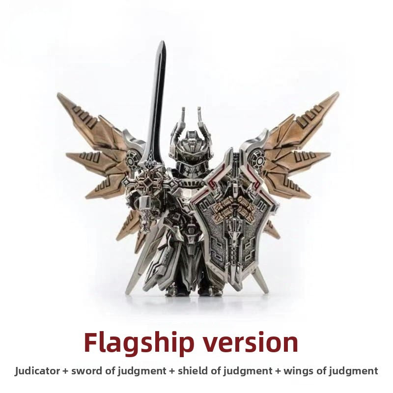 Chinese-Style Copper Mecha Figure Minimalist Desktop Sculpture & Collectible