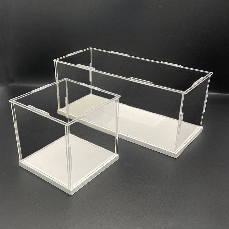 Crystal Clear Acrylic Display Box Dustproof Showcase for Toys, Models, and Collectibles
