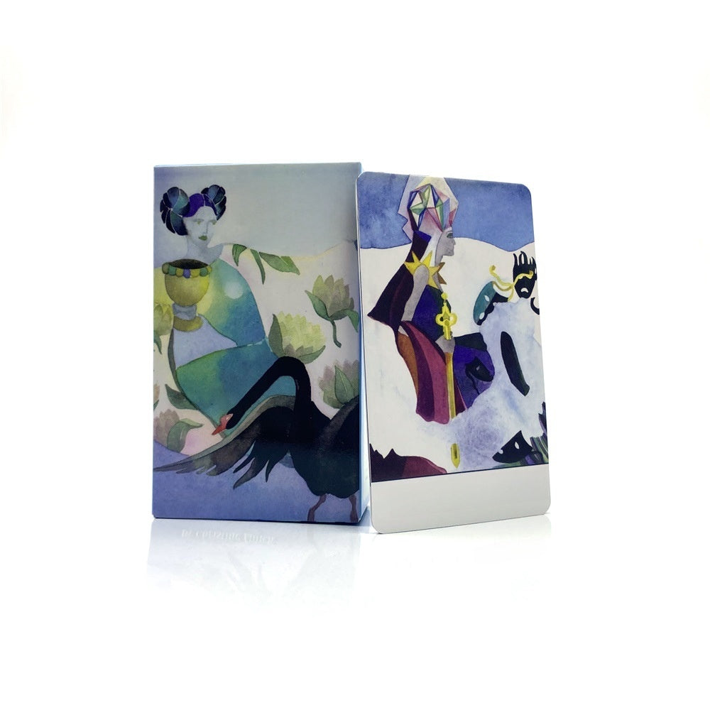 English Tarot & Oracle Card Deck Set - Premium 300g Coated Paper, Portable Divination Cards for Games, Parties & Spiritual Readings