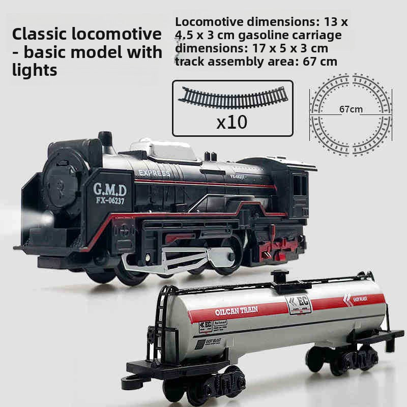 Electric Train Set with Realistic Movement and Track Layouts Battery or Rechargeable