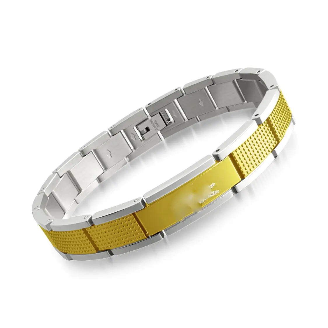 Stainless Steel Crocodile Curved Bracelet for Men and Women