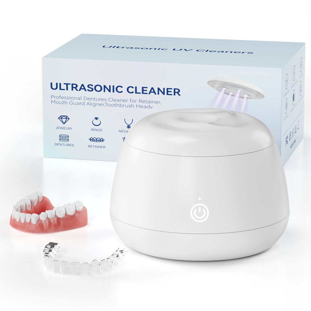 Ultrasonic Jewelry Cleaner with UV Sterilization- USB Portable Cleaning Machine for Jewelry Braces & Small Accessories