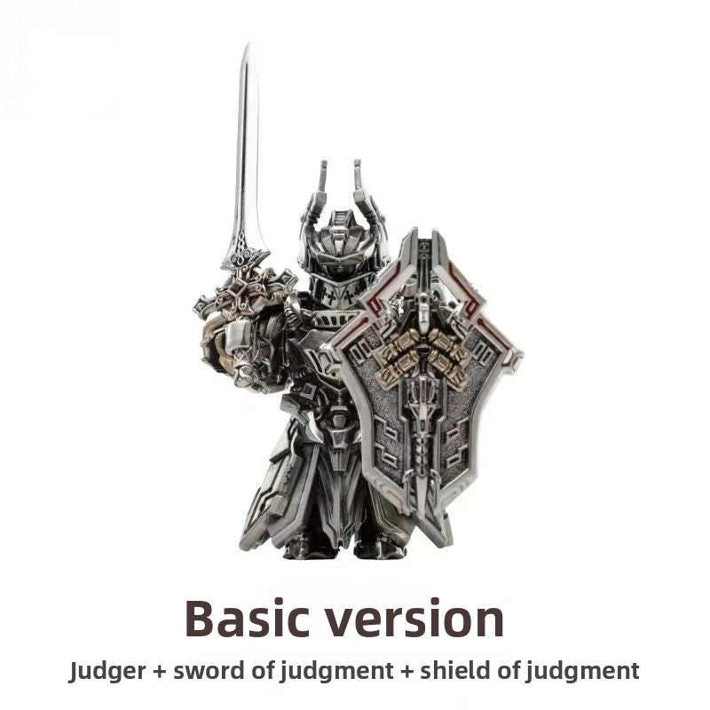 Chinese-Style Copper Mecha Figure Minimalist Desktop Sculpture & Collectible