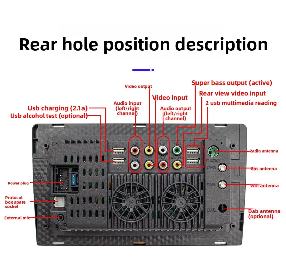 9 /10 Android Car Stereo GPS Navigation WiFi Bluetooth Touch Screen Radio Universal