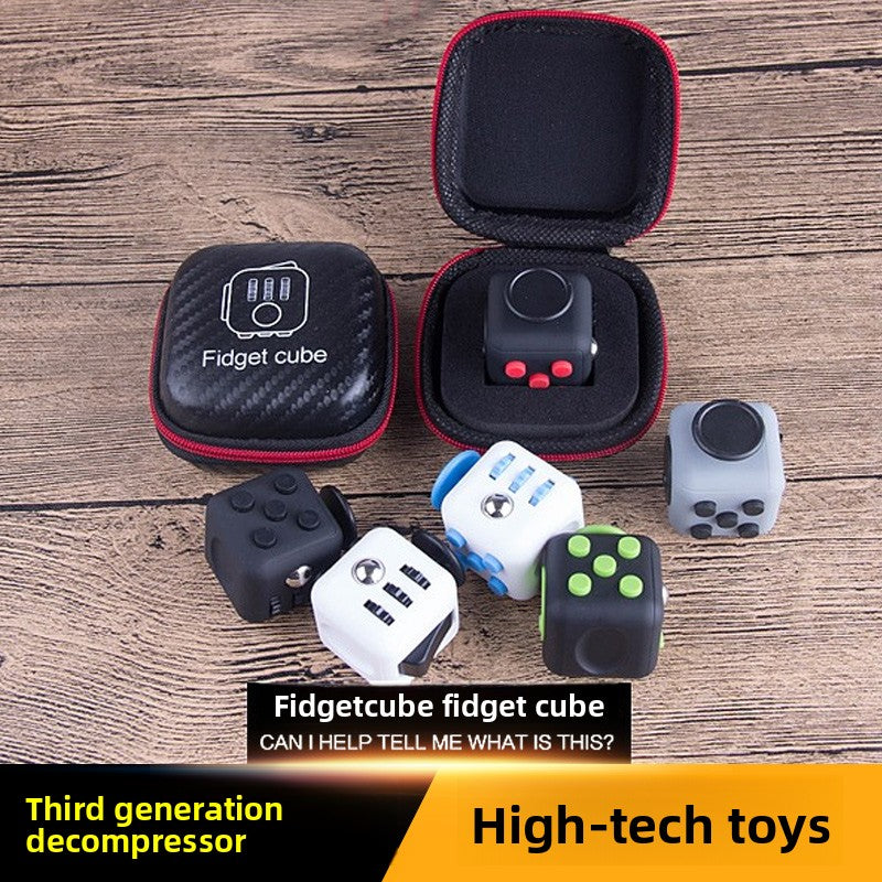 G63 Fidget Cube Stress Relief Toy Multifunctional Puzzle Spinner for Kids and Adults