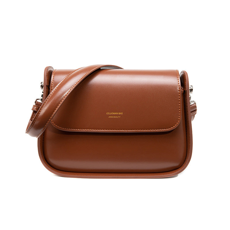 Retro Saddle Bag Timeless PU Crossbody Bag for Everyday Use