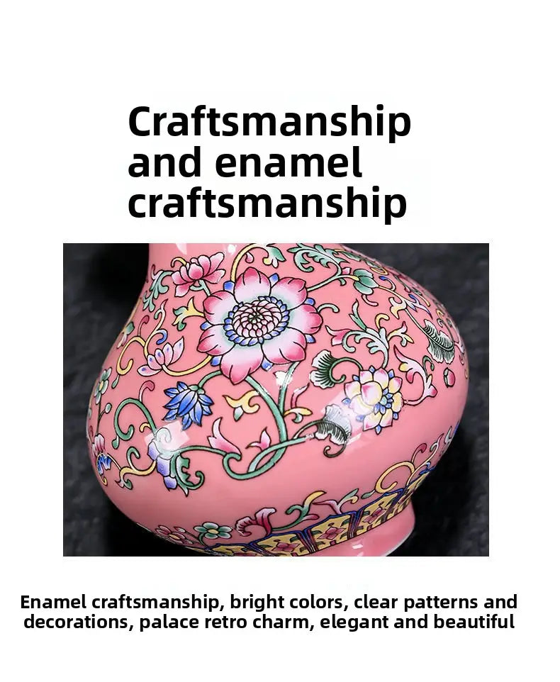 Blue and White Porcelain Ceramic Vase - New Chinese Style Decorative Mini Floral Vase for Home & Office