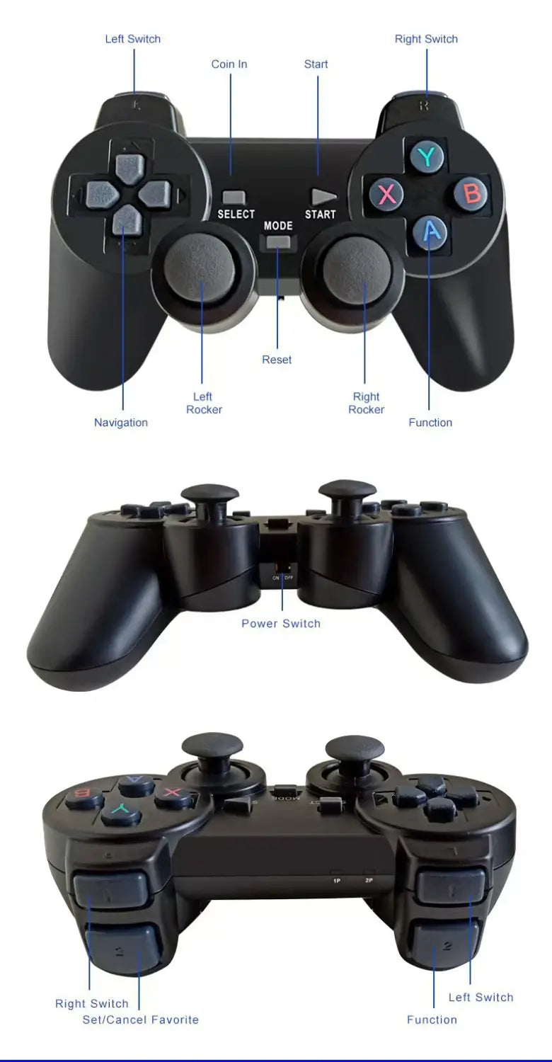 M8 4K Wireless Retro Game Console - HDMI Plug & Play with Dual Controllers (32G/64G/128G)