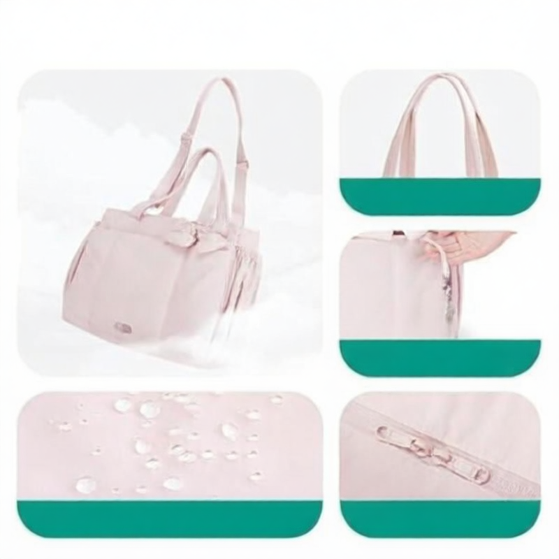 Winter-Ready Bow Design Tote Bag Lightweight Checkered Yoga & Shoulder Bag for Daily Use