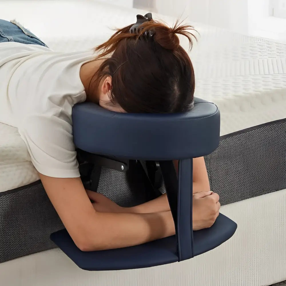 Suspended Face Down Pillow with Headrest - Adjustable Mattress Support Cushion for Beauty Treatments & Post-Surgery