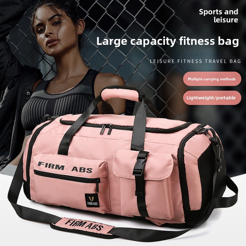 Large Capacity Sports & Travel Bag 20-35L Waterproof, Breathable Oxford Cloth with Dry-Wet Separation