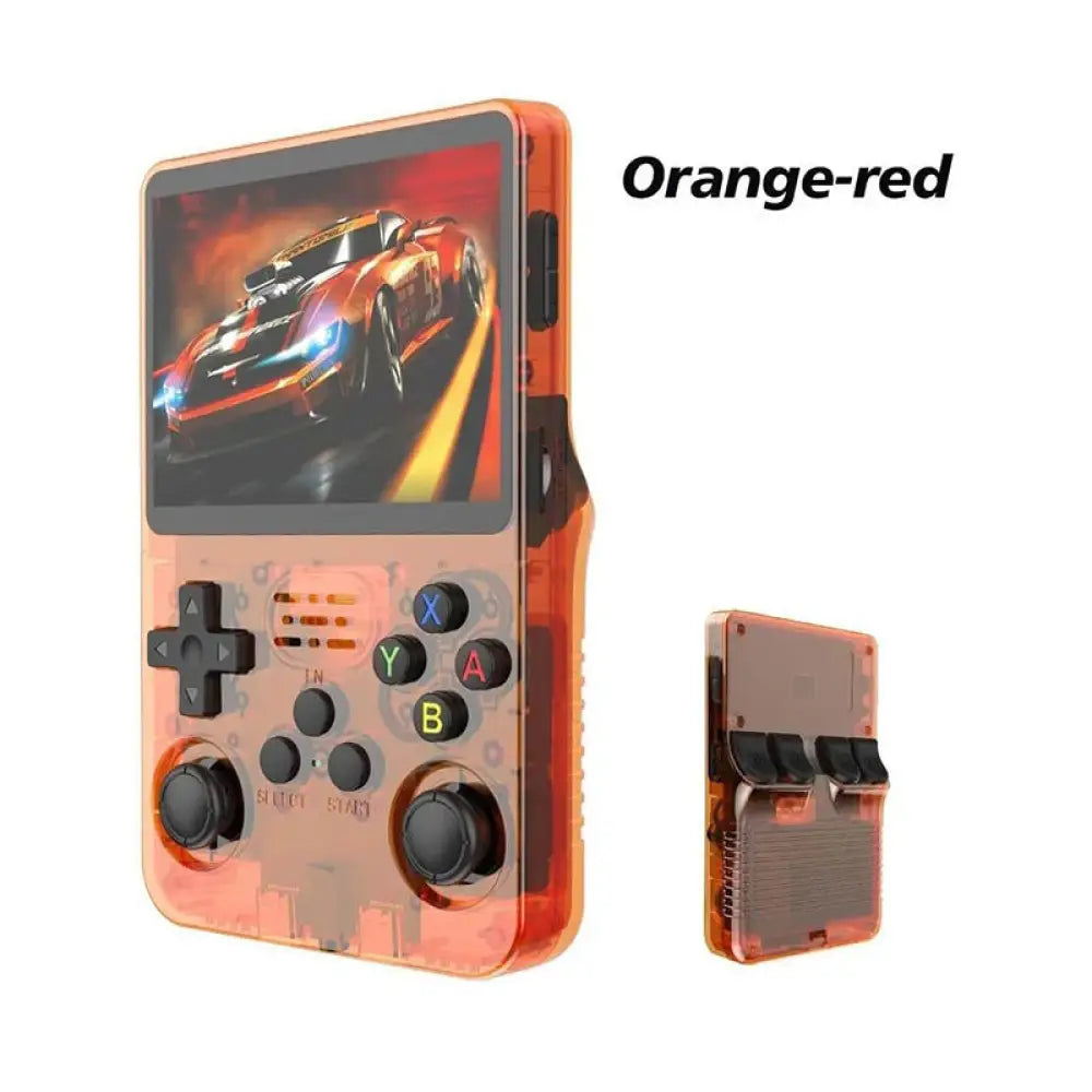 Android Retro Handheld Game Console - 3.5- Portable Gaming Device with PS1 & Arcade Support (64GB/128GB) - Transparent