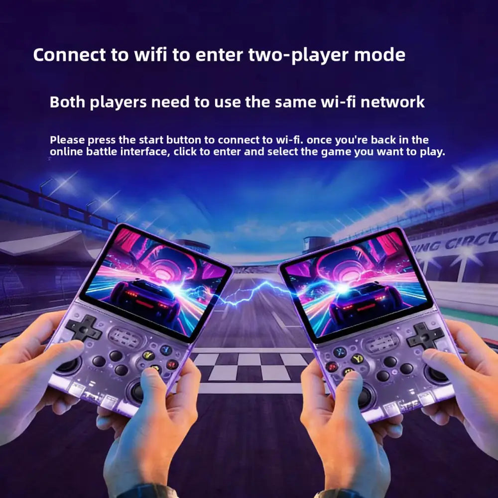 Android Retro Handheld Game Console - 3.5- Portable Gaming Device with PS1 & Arcade Support (64GB/128GB) - Gaming