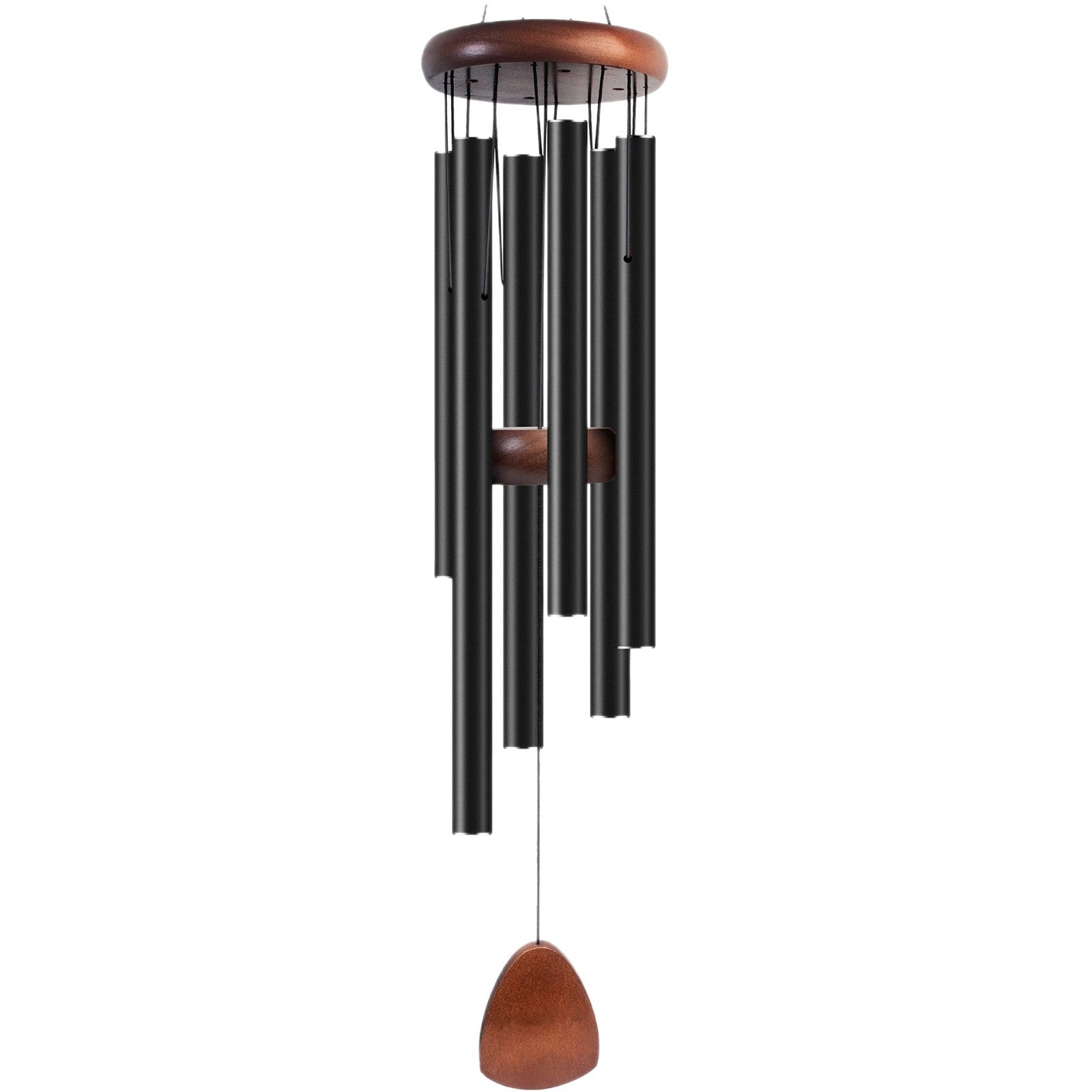 Personalized Aluminum Wind Chimes - 6 Tube Outdoor Hanging Chime with Deep Resonant Sound