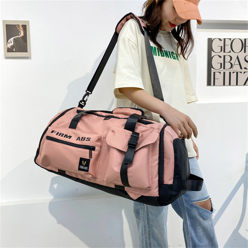 Large Capacity Sports & Travel Bag 20-35L Waterproof, Breathable Oxford Cloth with Dry-Wet Separation