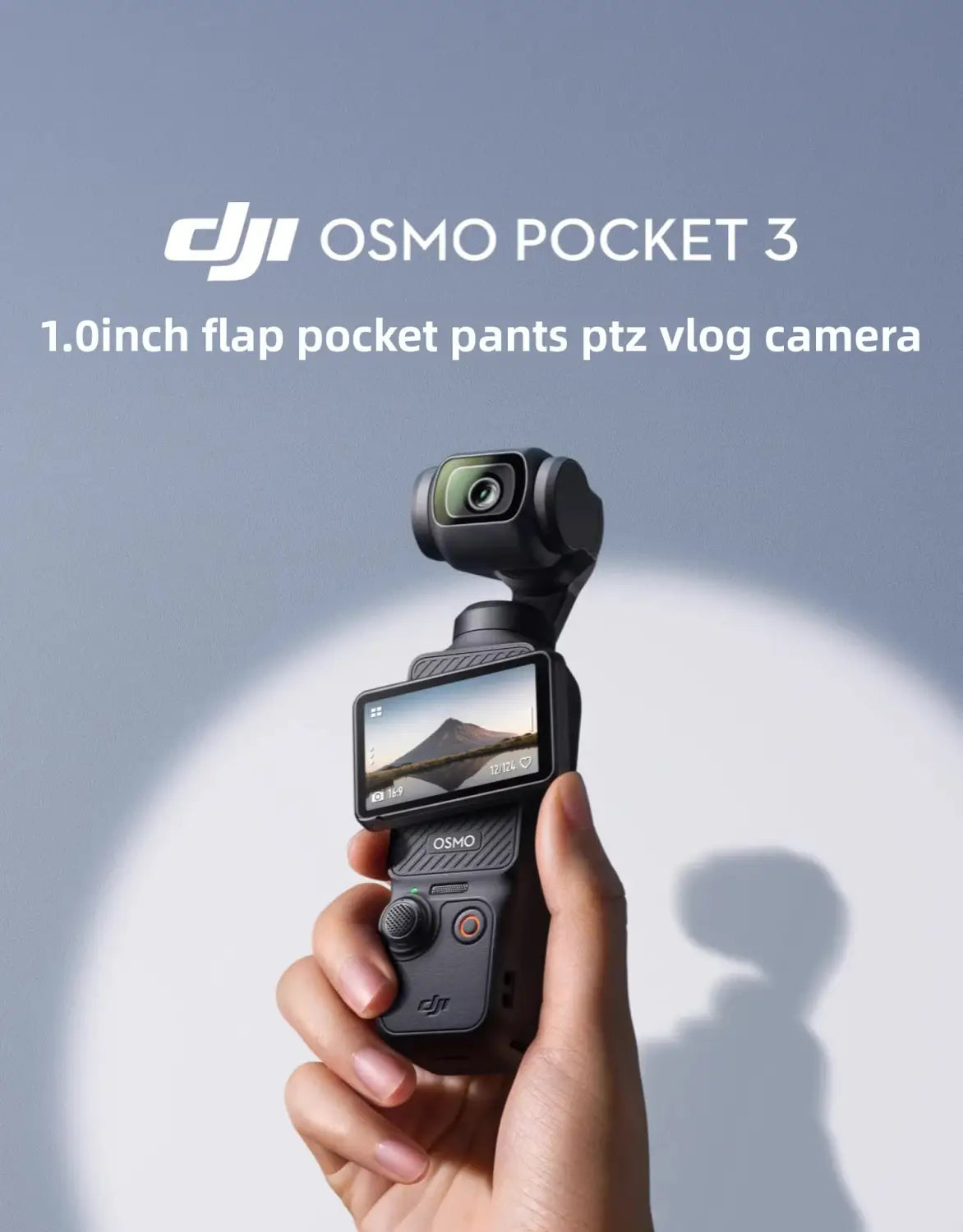 4K Pocket Gimbal Camera with 3-Axis Stabilization - Touchscreen Vlog Camera for Travel & Video Recording