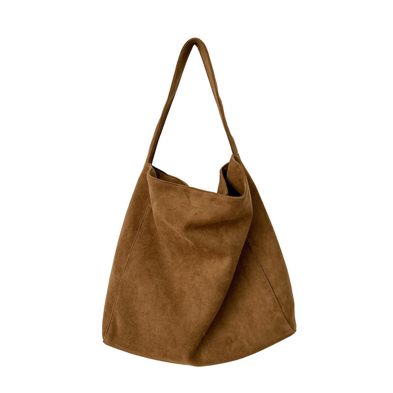 Retro Woolen Tote Bag Urban Simplicity Style for Daily Use