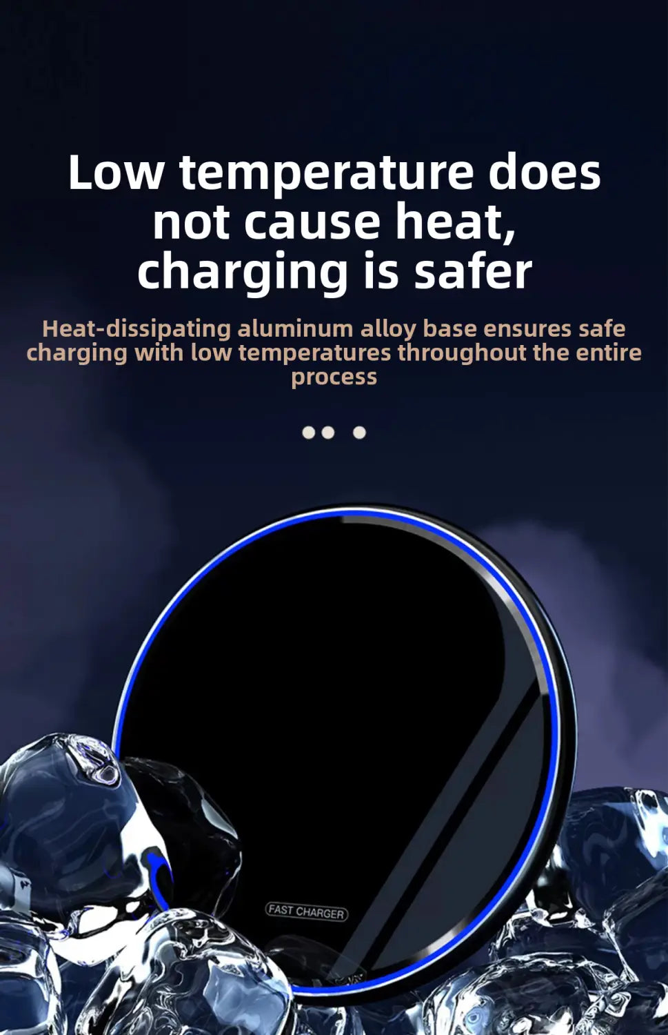 15W Qi Wireless Charger - Ultra-Thin Metal Fast Charging Pad with USB-C for iPhone & Android