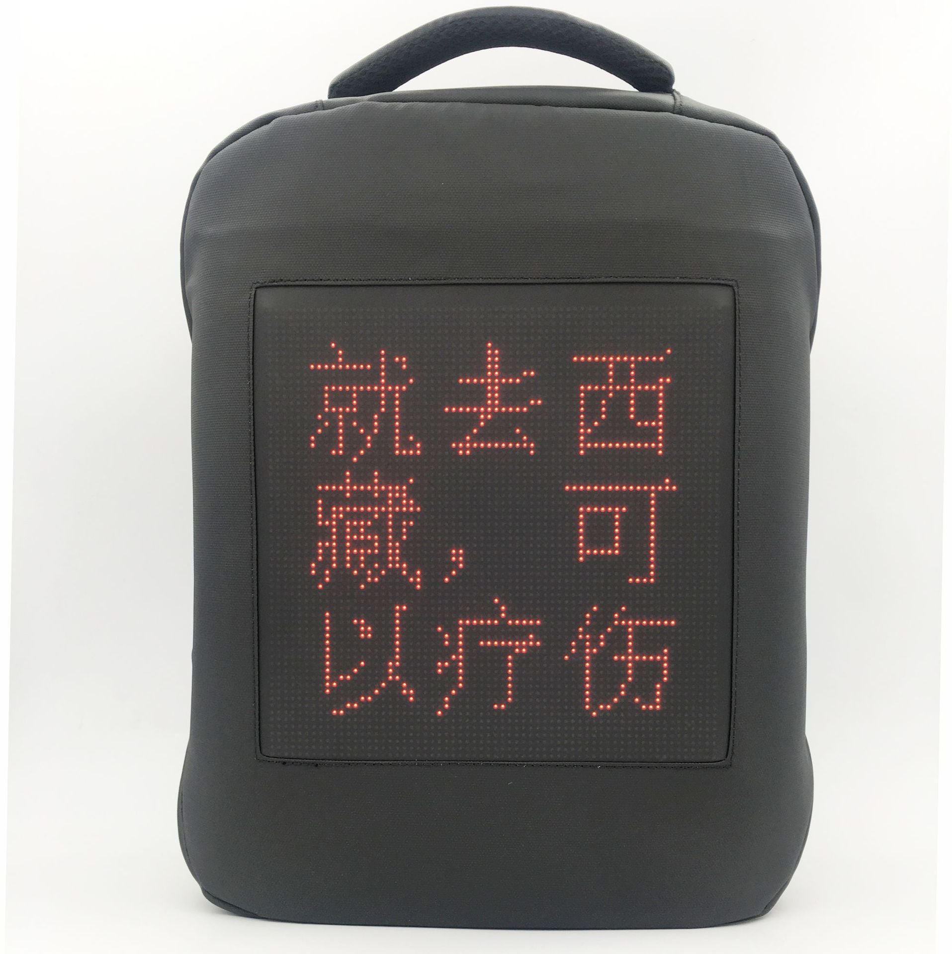 Smart LED Display Backpack Waterproof Laptop Travel Bag