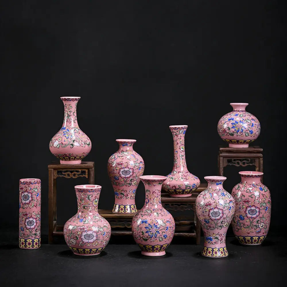 Blue and White Porcelain Ceramic Vase - New Chinese Style Decorative Mini Floral Vase for Home & Office - Gifts for All