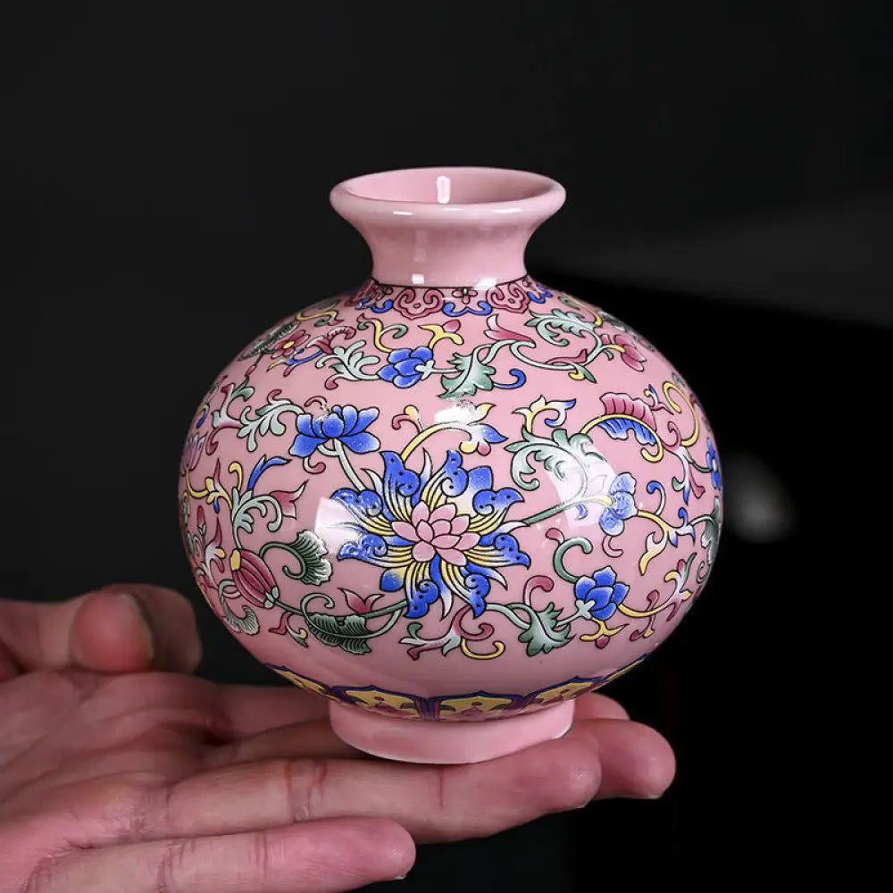 Blue and White Porcelain Ceramic Vase - New Chinese Style Decorative Mini Floral Vase for Home & Office - Gifts for All