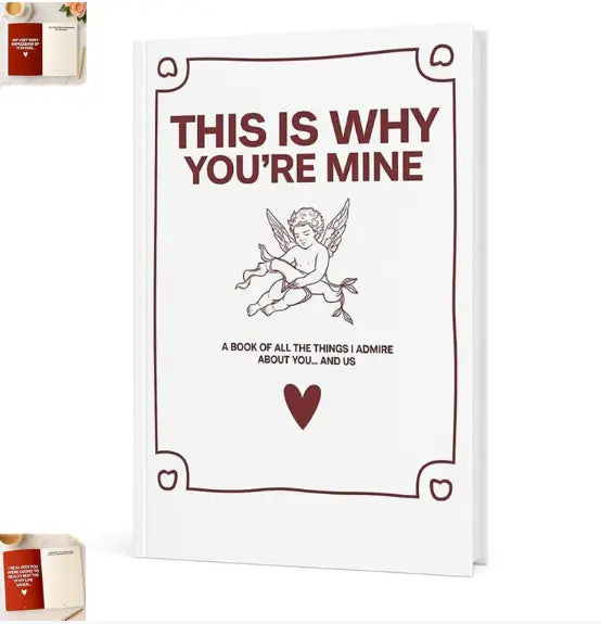 Couples Memory Notebook Journal - Romantic Minimalist Keepsake Diary with Premium Wood Pulp Paper