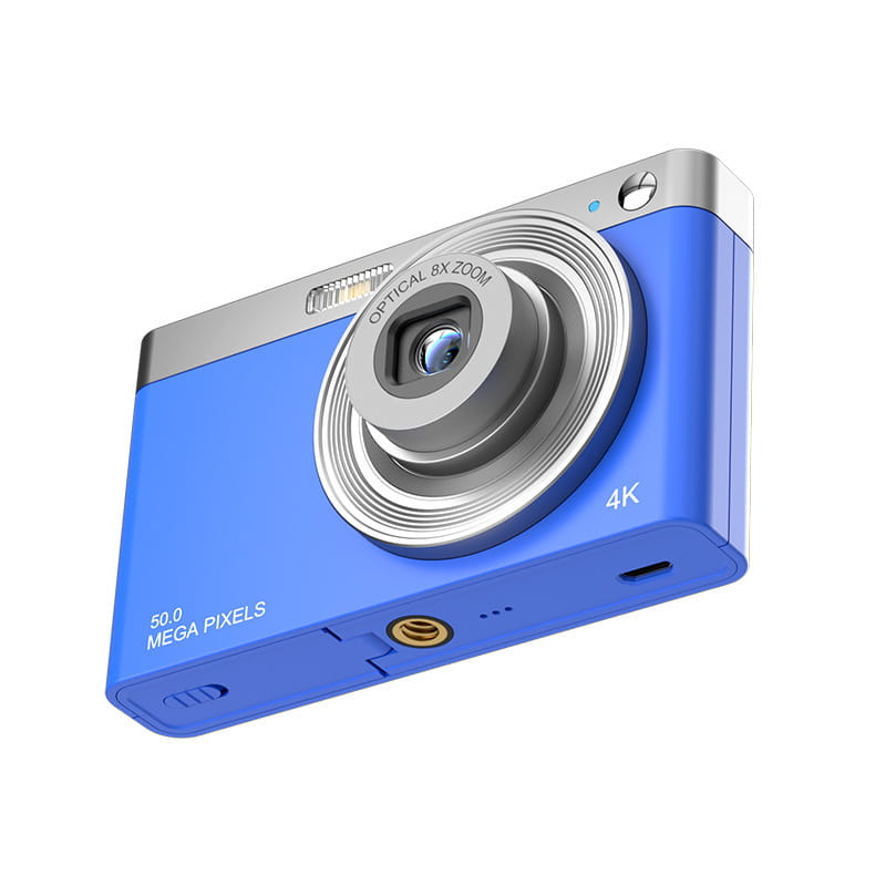 50MP Digital Camera with 2.8- HD Screen ? Compact CCD Camera with Anti-Shake SD Card Support
