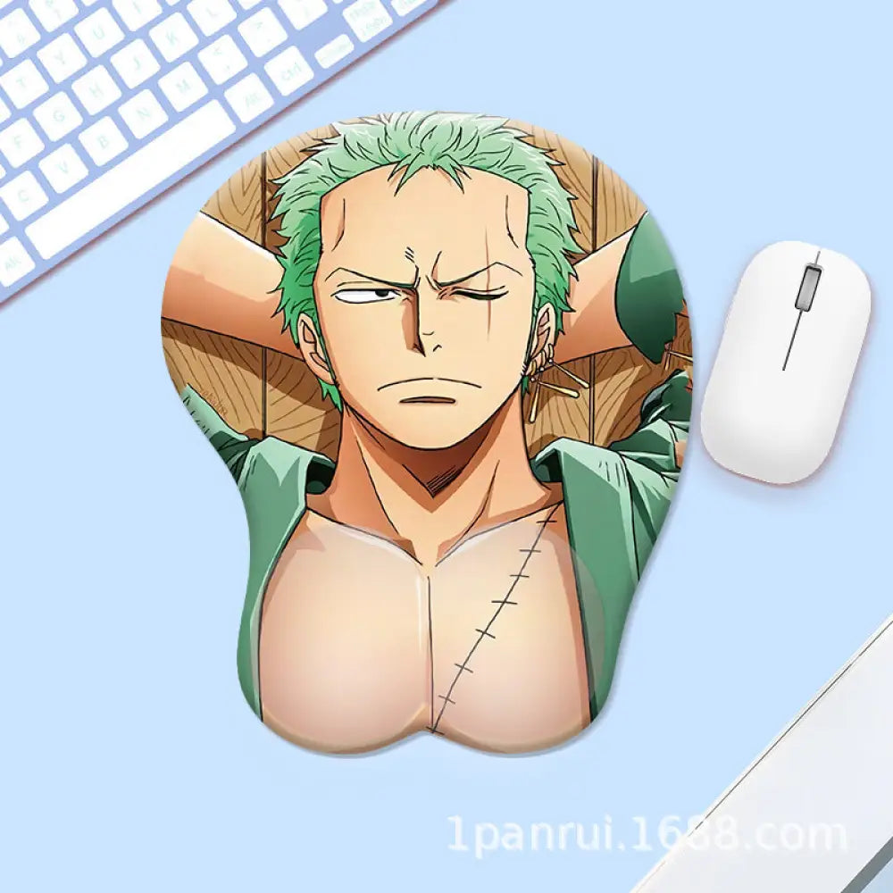 Cartoon Silicone Mouse Pad with Ergonomic Wrist Rest - Comfortable Gaming & Office Mouse Mat - Gaming Electronics