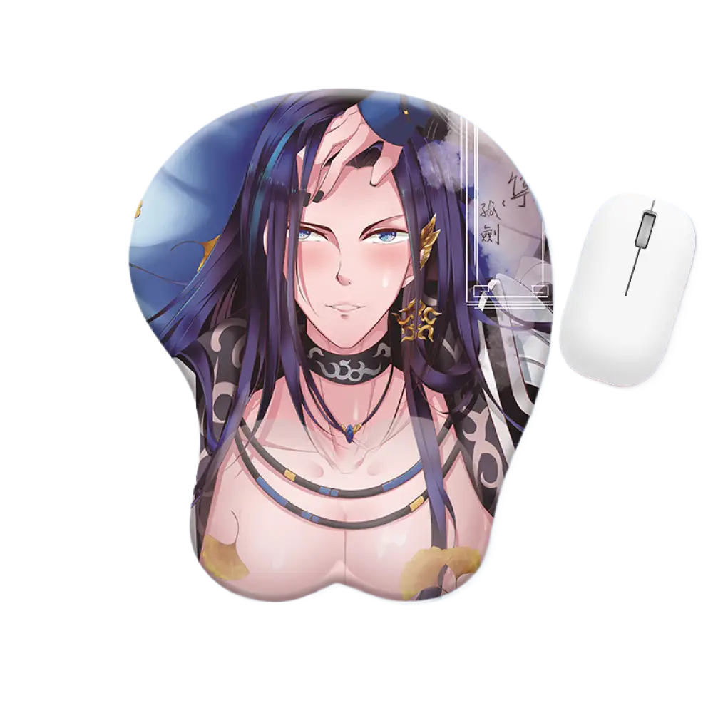 Cartoon Silicone Mouse Pad with Ergonomic Wrist Rest - Comfortable Gaming & Office Mouse Mat - OPP Bag / ML017-Lone