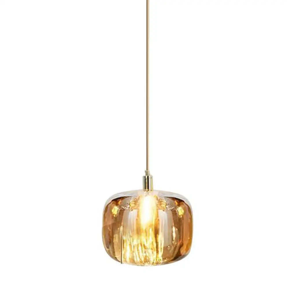 Modern Smart Crystal Pendant Light in Amber and Silver finishes - Home Decor
