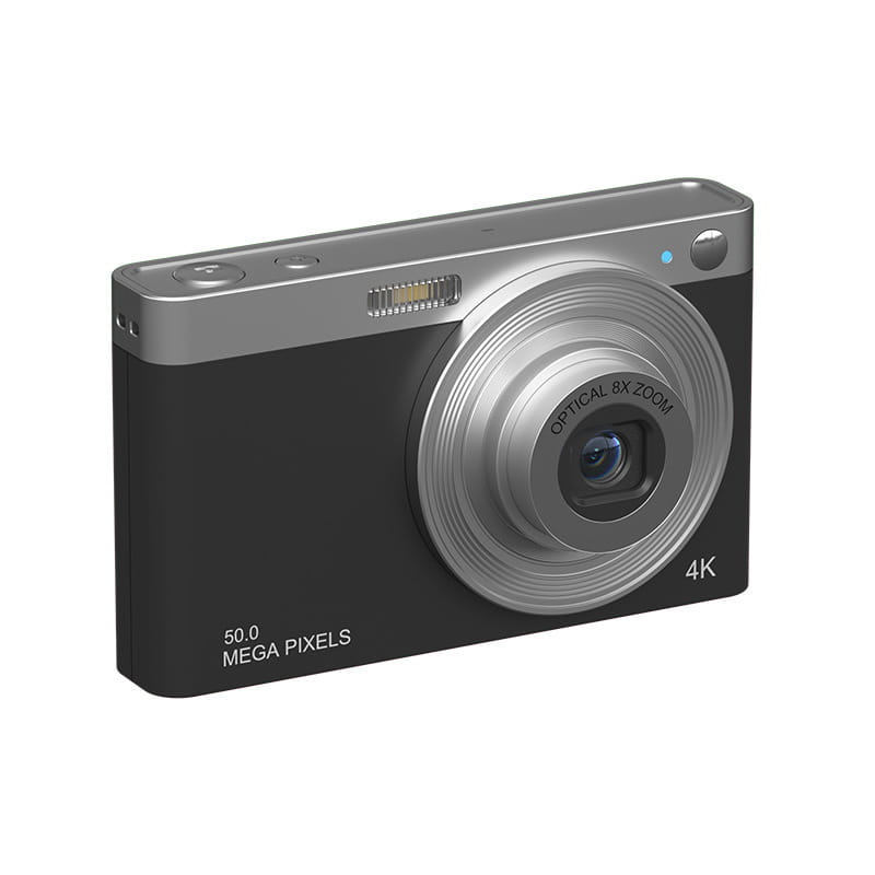 50MP Digital Camera with 2.8- HD Screen ? Compact CCD Camera with Anti-Shake SD Card Support