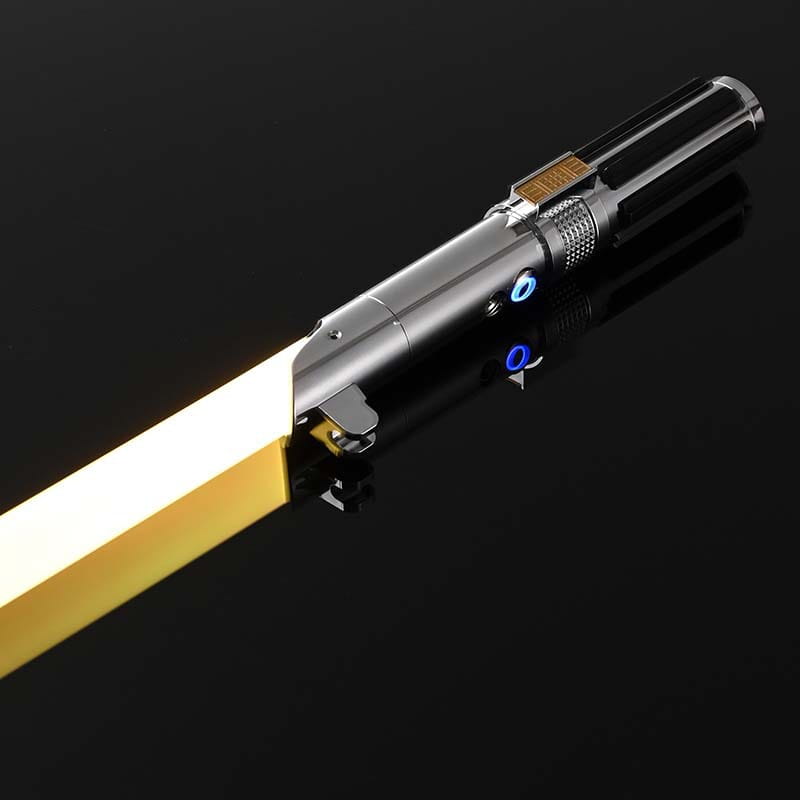 16-Color LED Lightsaber with Sound & Vibration - USB Rechargeable Metal Handle Detachable Blade Flash & Silent Modes