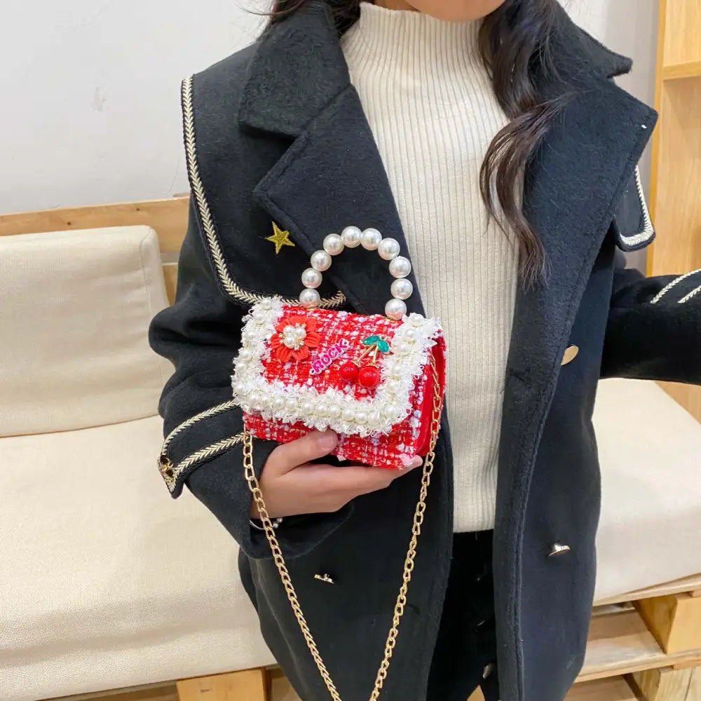 Childrens Pearl Crossbody Handbag- Cute Animal & Zodiac Mini Purse with Adjustable Strap - Gifts for All Occasions