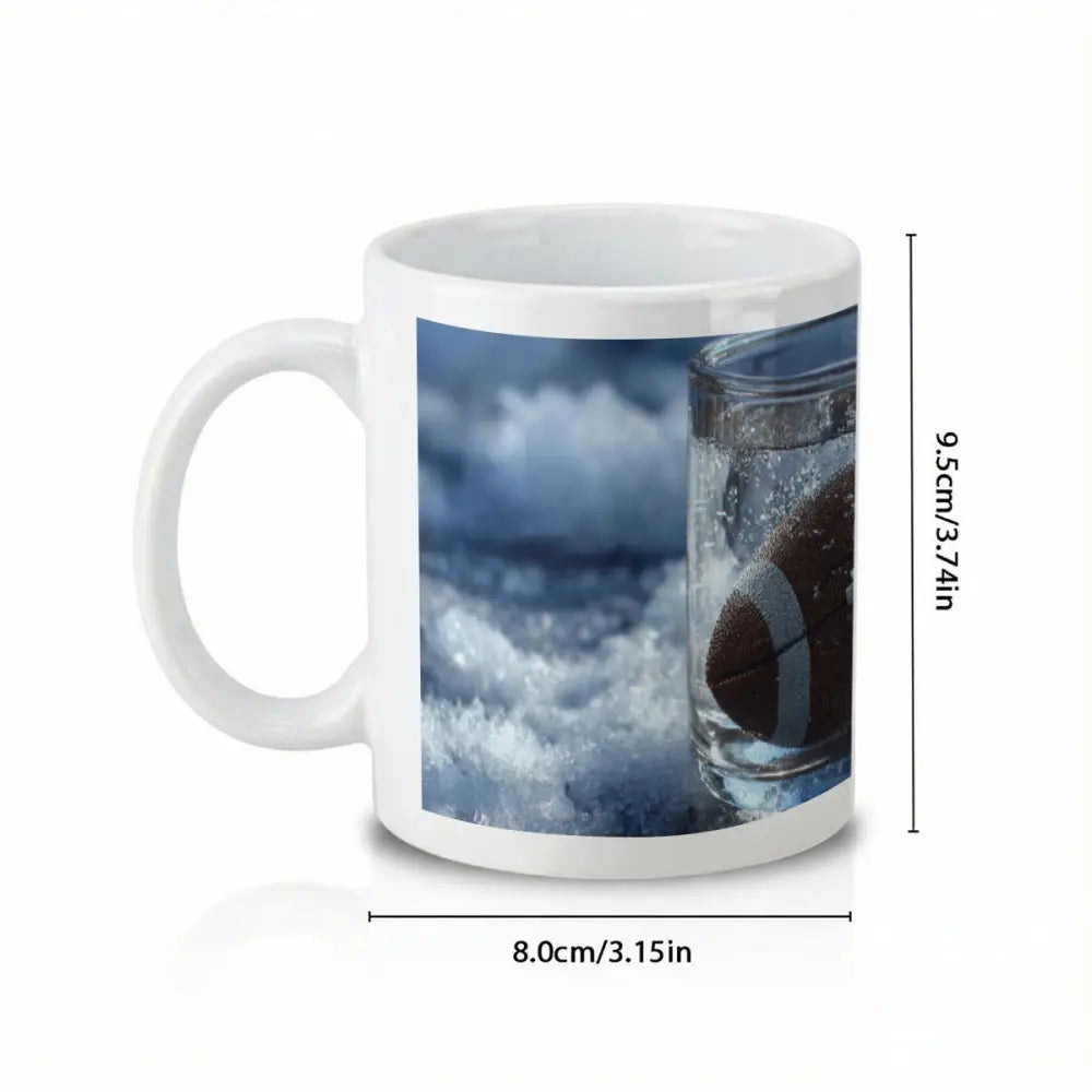 Custom 3D-American-Football-Mug - M / White - Gifts for All Occasions