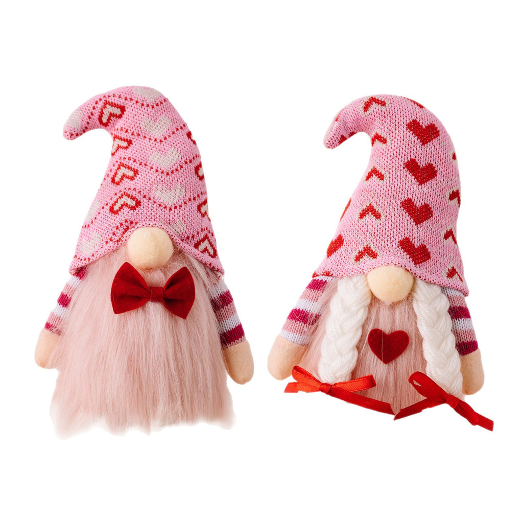 Valentines Day Couple Doll Plush Ornament Romantic Cloth Decorative Gift