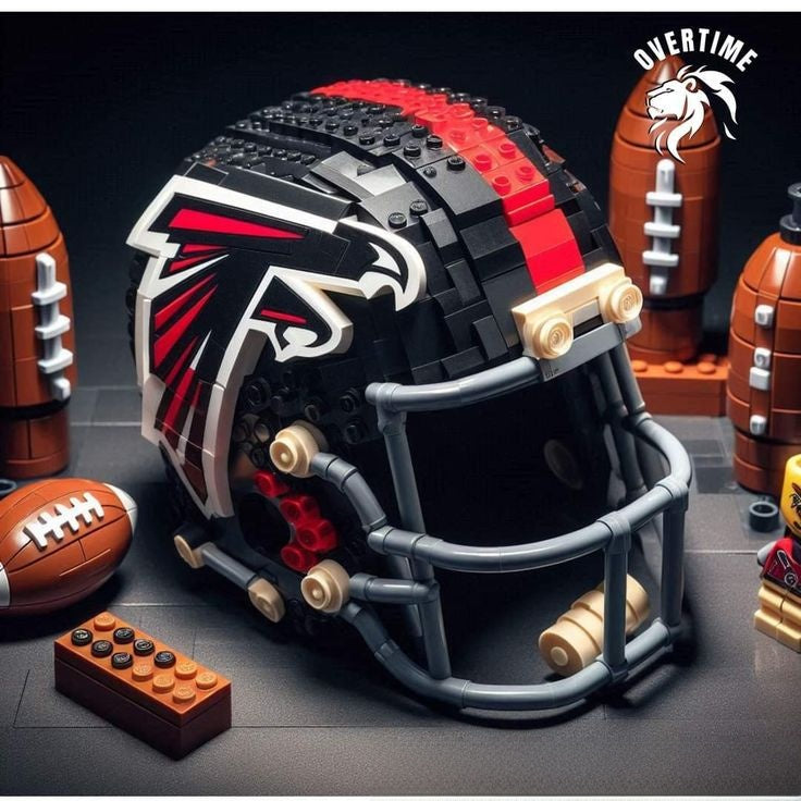NFL Team Building Block Helmet - Collectible Football Helmet Construction Toy for Kids & Fans