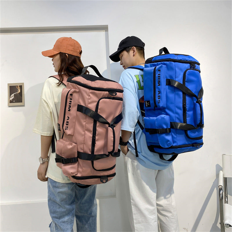 Large Capacity Sports & Travel Bag 20-35L Waterproof, Breathable Oxford Cloth with Dry-Wet Separation