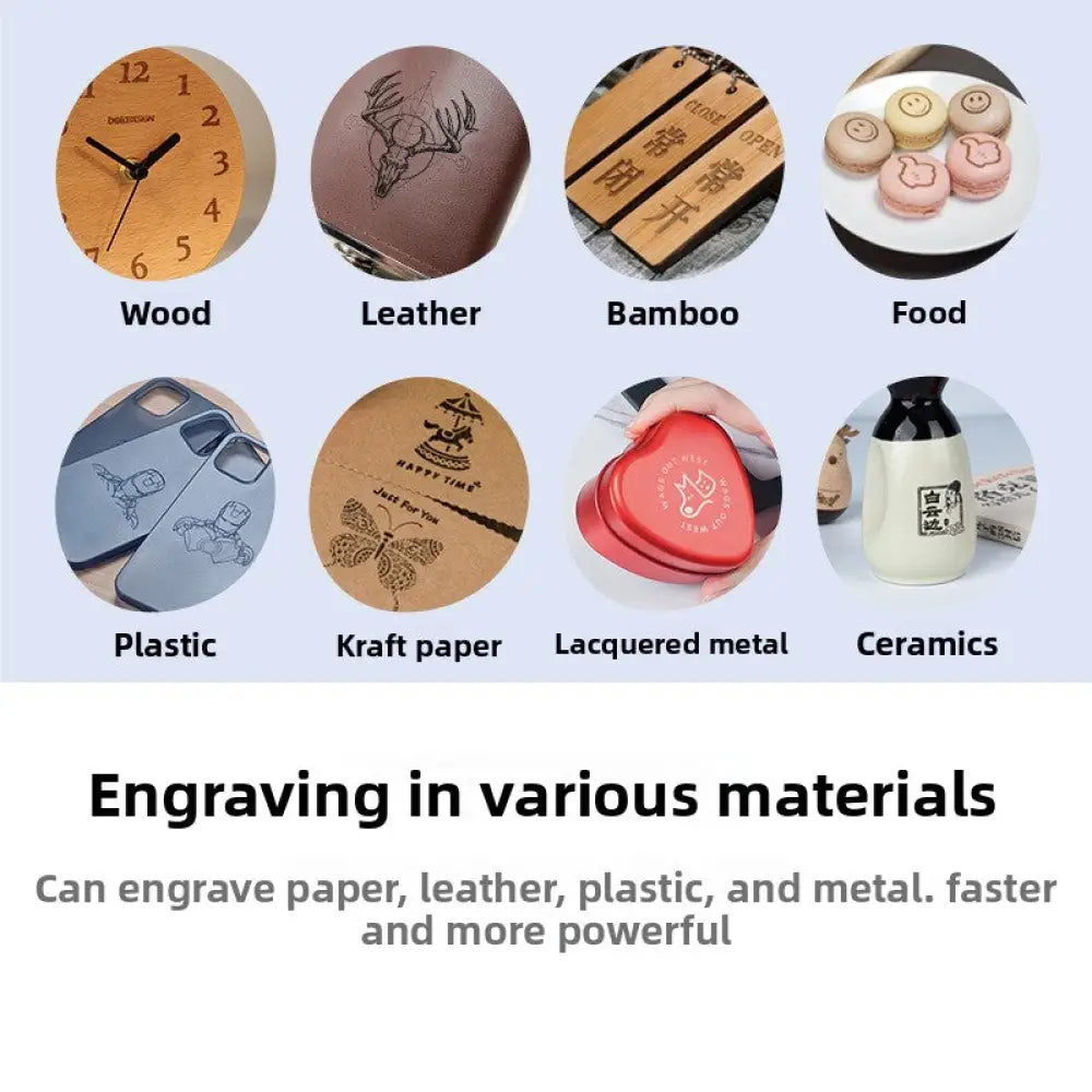 DJ6 Mini Laser Engraving Machine 3W Automatic Desktop Engraver - Laser Engraving Machine - Home Appliances