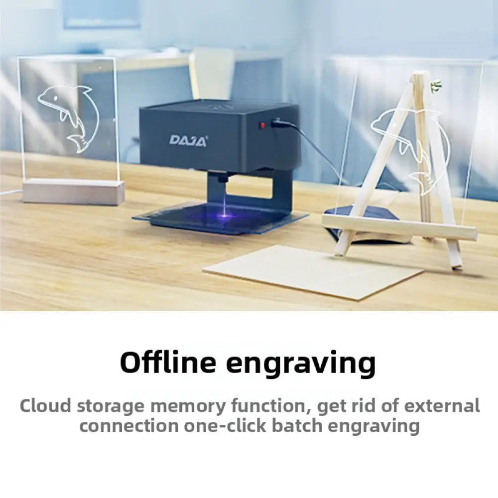 DJ6 Mini Laser Engraving Machine 3W Automatic Desktop Engraver - Laser Engraving Machine - Home Appliances